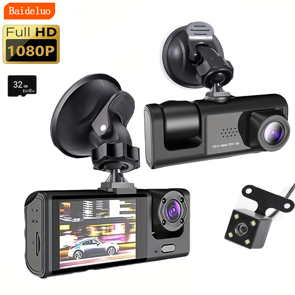 1080P デュアルカメラ車載カメラ、フロントと車内、IRナ - Dash Cam Front And Rear 4K のレビューと価格