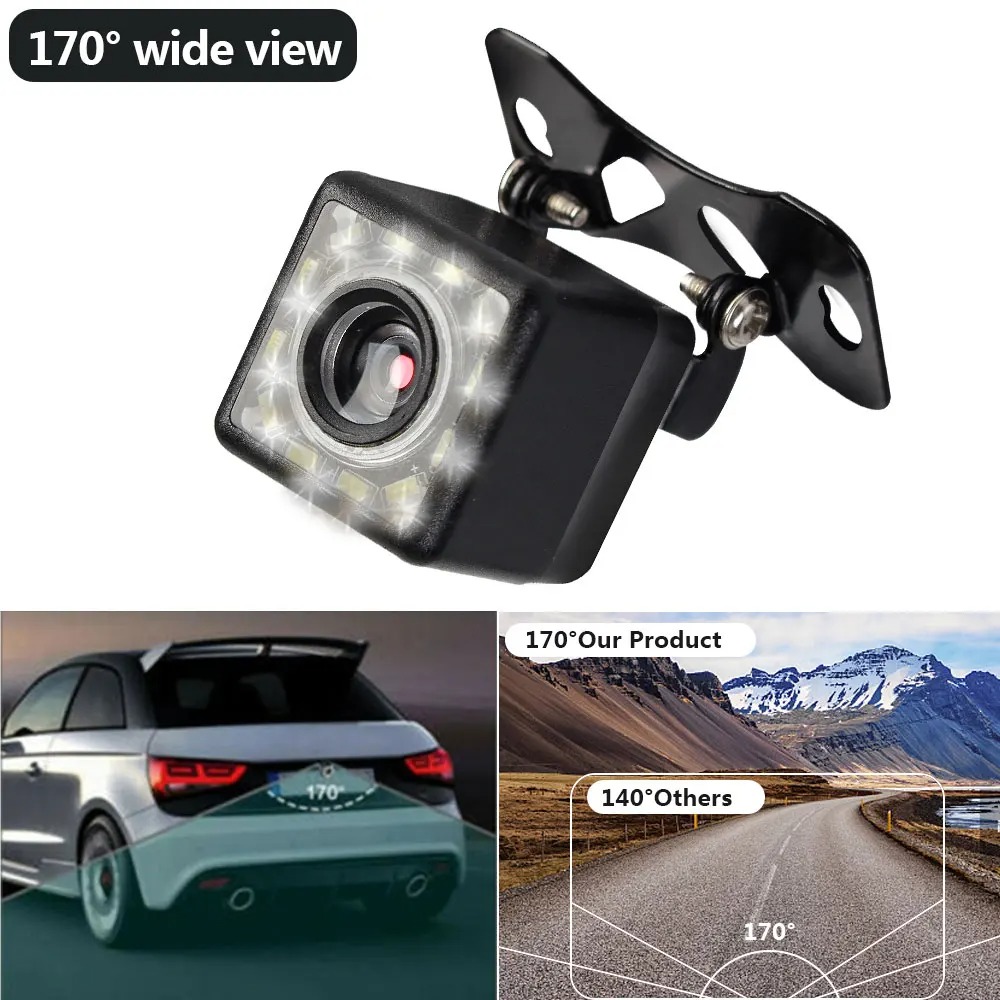 ユニバーサル車用リアビューバックアップパーキングカメラ 4/ - Dash Cam With Parking Monitor のレビューと価格
