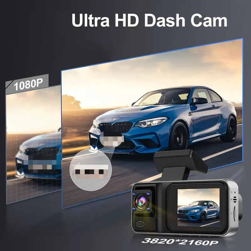 3チャンネル車載カメラ ドライブレコーダー ブラックボックス - Dash Cam 3 Channel 1080P のレビューと価格