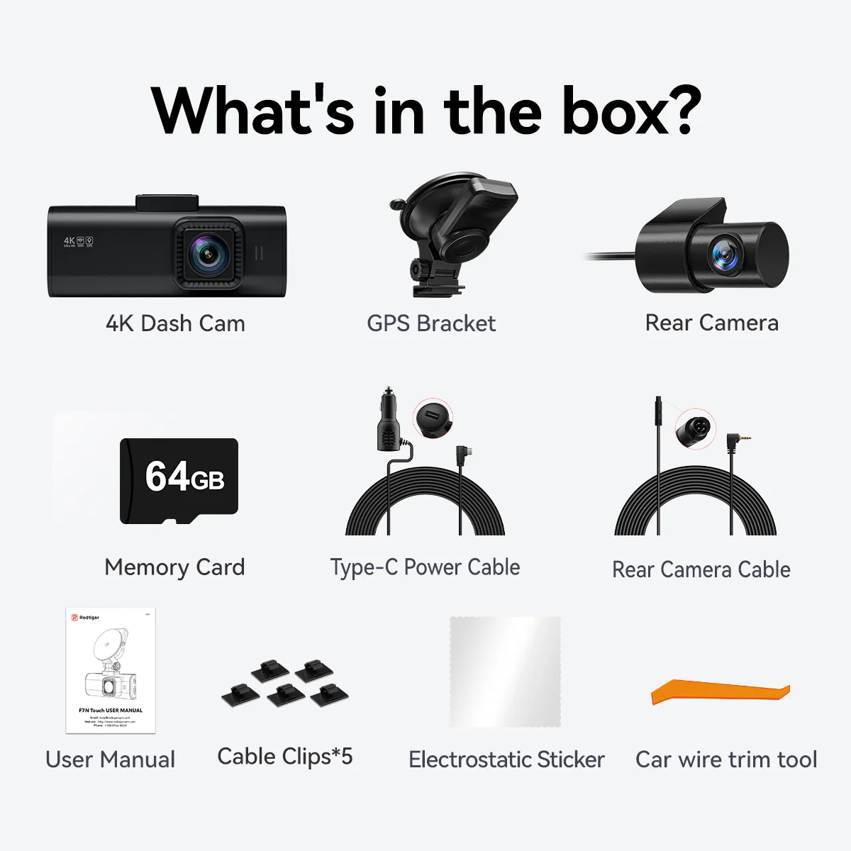ディーラーF7N-Touchカービデオレコーダー ナイトビジ - Dual Dash Cam With Gps Wifi のレビューと価格