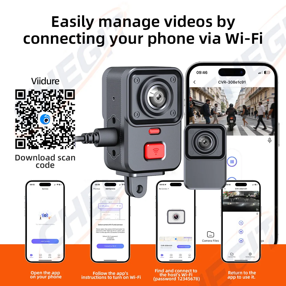 2KデュアルレンズHDバイク用ドライブレコーダーIP66防水 - Dual Dash Cam With Gps Wifi のレビューと価格